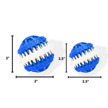 Load image into Gallery viewer, Natural Rubber Dog Chewing Ball - Toothbrush Design